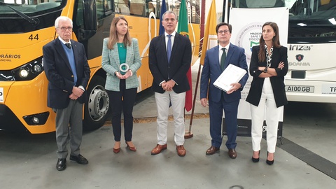 O secretário regional do Turismo e Cultura, hoje, na cerimónia de entrega do certificado de Boas Práticas na Gestão de Riscos Biológicos à Horários do Funchal.