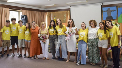Equipa de coordenção e monitores do campo de férias