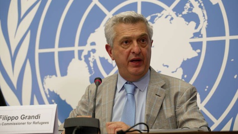 &nbsp;Responsável da agência das Nações Unidas para os Refugiados, Filippo Grandi
