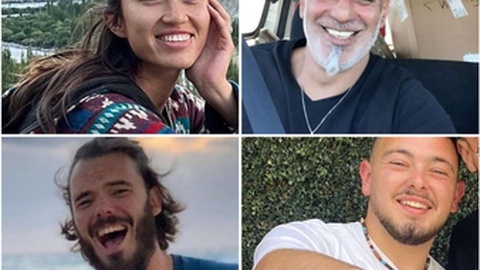 Estes foram os quatro reféns libertados hoje, oito meses após o sequestro.