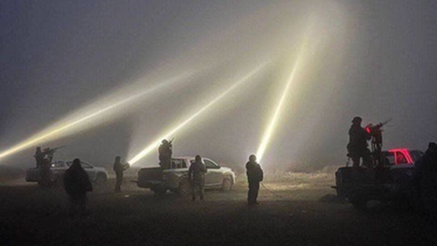 Militares ucranianos preparam chegada de ataque aéreo.&nbsp; &nbsp;Foto DR/XTwitter/Noel Reports