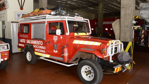 A viatura de resgate que a corporação possui é de 1984