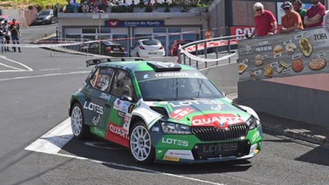 Miguel Nunes lidera o Campeonato de Ralis Coral da Madeira.