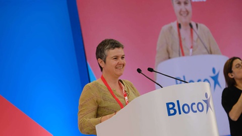 Coordenadora regional da Madeira discursa na XIII Convenção Nacional do Bloco