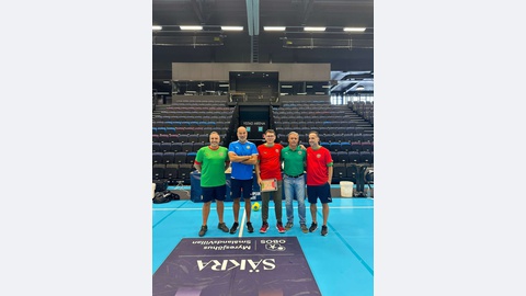 Vítor Calado com a equipa técnica verde-rubra