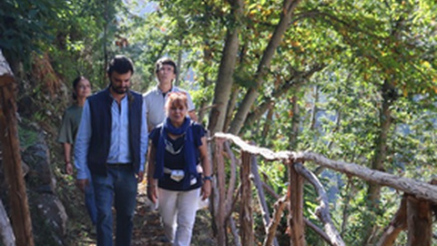 O deputado do PCP, Ricardo Lume, esteve hoje no Curral das Freiras.