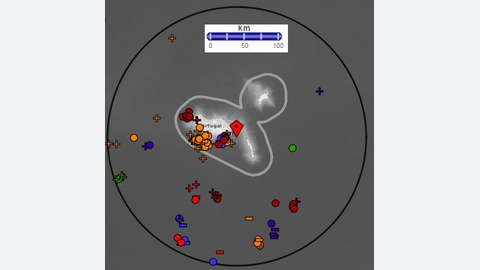 Actividade das descargas eléctricas atmosféricas entre as 06:00 e as 24:00