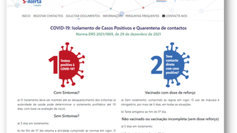 A Direcção Regional da Saúde diz que deve ser privilegiada a comunicação através da plataforma S-Alerta Cidadão. Foto DR