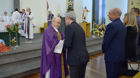 Missa do Parto na igreja da Nazaré
