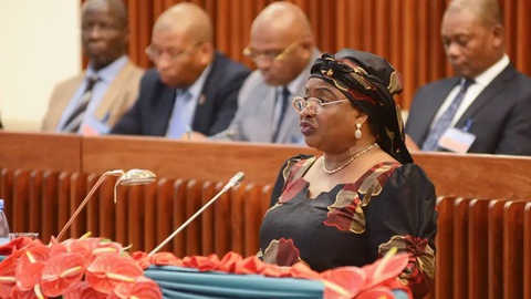 Margarida Talapa, a presidente do parlamento de Mocçambique.&nbsp;