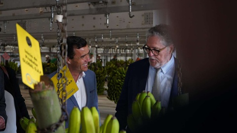 Nuno Maciel e&nbsp;Gérard Bally visitaram as instalações da GESBA, em São Martinho.&nbsp;