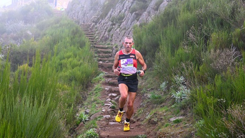Sérgio Jesus, 3º classificado (30 km)na passagem pelo Pico do Areeiro