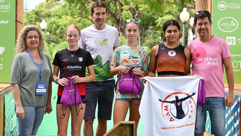 Pódio feminino dos SUB16