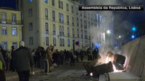 Imagens transmitidas pela CNN.&nbsp;