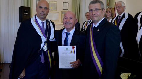 João Inácio Faria foi homenageado em 2017 pela Câmara Municipal do Funchal.