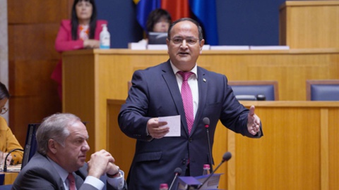 Deputado do CDS-PP, Lopes da Fonseca, no Parlamento da Madeira