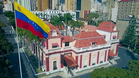 O Palácio de Miraflores, em Caracas, é a sede oficial da Presidência de Venezuela.&nbsp; Foto DR
