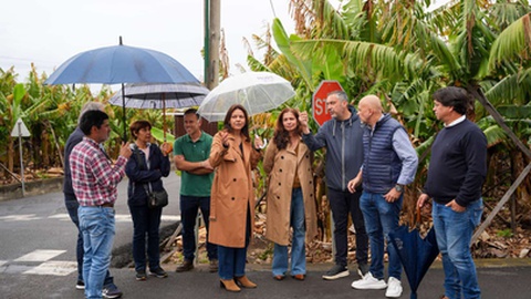 Célia Pessegueiro esteve esta terça-feira na Ponta do Sol em contacto com bananicultores.&nbsp;