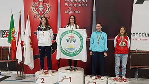 Pódio cadetes femininos 1ouro + 1 bronze