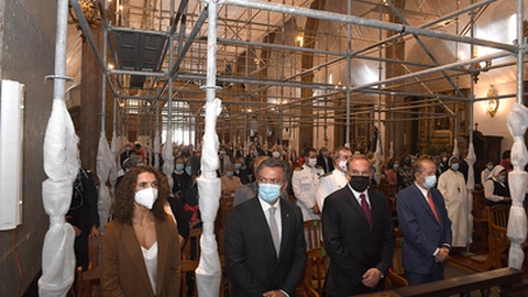 O vice-presidente do Governo Regional assistiu, esta tarde, às celebrações do Corpo de Deus, na Sé do Funchal. Foto Rui Silva/Aspress