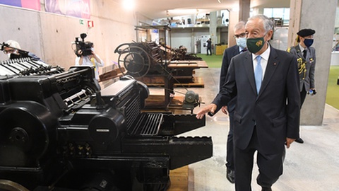 O Museu da Imprensa, em Câmara de Lobos, foi um dos locais visitados ontem por Marcelo Rebelo de Sousa