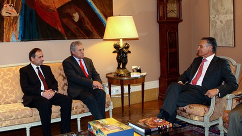 Jerónimo de Sousa e Cavaco Silva há oito anos.&nbsp; &nbsp;Foto Arquivo/Natacha Cardoso/Global Imagens