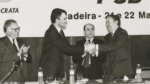 Jornadas parlamentares do PSD, em 1992.&nbsp;FOTO A.CAMPOS