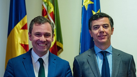 Rui Barreto e Duarte Freitas (presidente do IDE) estão de visita à Venezuela.&nbsp; Foto DR