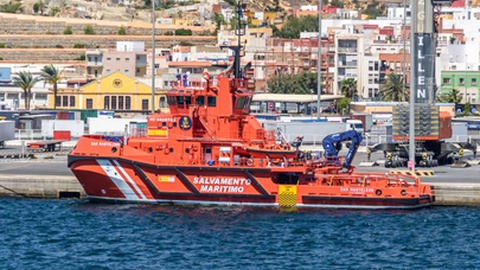 O barco de salvamento marítimo "Sar Mastelero".&nbsp; &nbsp;Foto GazzM/VesselFinder