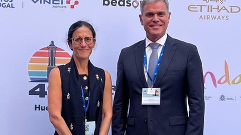 Sara Marote, directora excutiva da APMadeira, e Eduardo Jesus.&nbsp; Foto DR