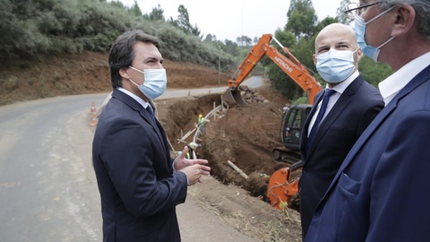 Secretário regional Pedro Fino visitou o local no decorrer da obra, que começou em Julho de 2021