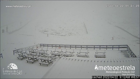 A Serra da Estrela como está esta manhã.&nbsp; &nbsp;Fotos pt.snow-forecast.com