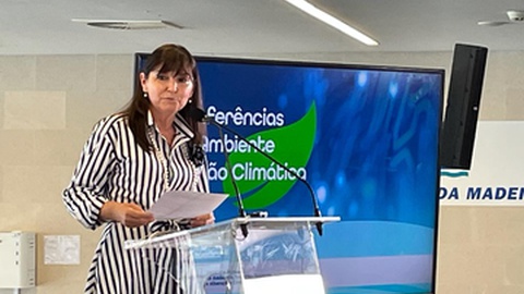 Susana Prada na sessão de abertura do seminário 'Conferências do Ambiente e Acção Climática'