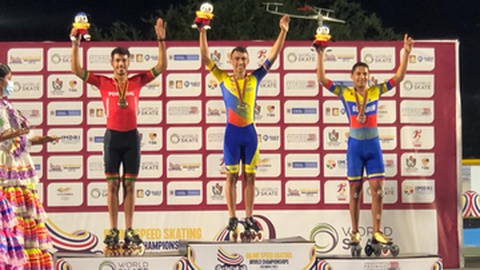 O atleta madeirense ganhou uma medalha de bronze e uma de prata nos mundiais que decorrem na Colômbia. Foto DR