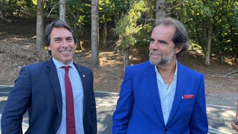 Miguel Albuquerque e Pedro Fino visitaram a Estrada Regional 203, agora reabilitada&nbsp;