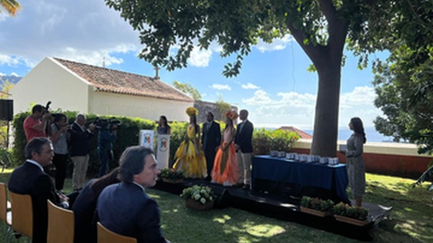 Cerimónia de distinção acontece no Museu da Quinta das
Cruzes, na cidade do Funchal