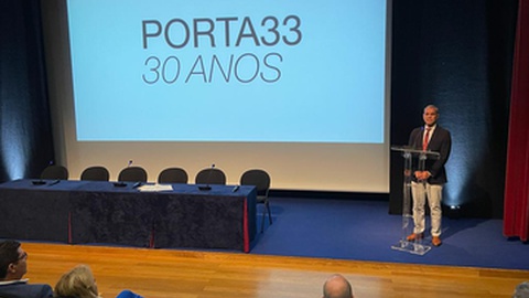 Eduardo Jesus, secretário regional do Turismo no Centro Cultural e de Congressos do Porto Santo