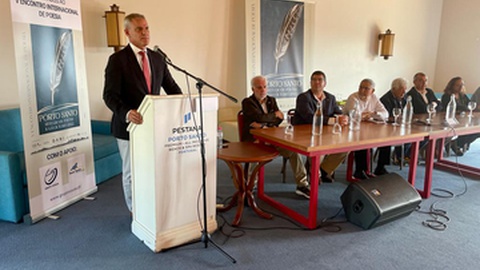 Eduardo Jesus no encerramento do evento, organizado pela CRIAMAR em colaboração com a Secretaria do Turismo e Cultura.