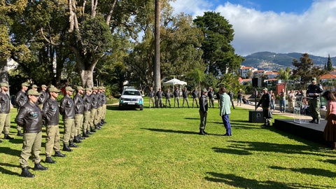 Cerimónia de entrega de divisas a novos Polícias Florestais&nbsp;