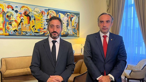 O secretário de Estado do Planeamento, Eduardo Pinheiro, reuniu-se com o secretário regional de Finanças, Rogério Gouveia, na cidade do Funchal&nbsp;