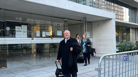 Raul Soares da Veiga à saída do TCIC após mais de 8 horas de interrogatório&nbsp;