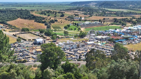 Vista panorâmica do recinto