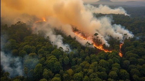 Nos últimos anos, a Amazónia tem sofrido com os violentos incêndios que têm consumido extensas áreas de floresta.