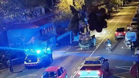 Um dos acidentes ocorreu na Estrada Monumental mas não terá provocado feridos.