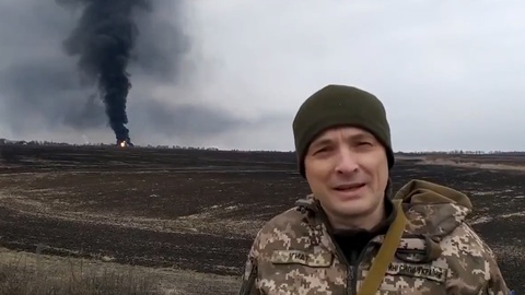 Militar ucraniano reporta estragos.&nbsp; Foto DR/Twitter