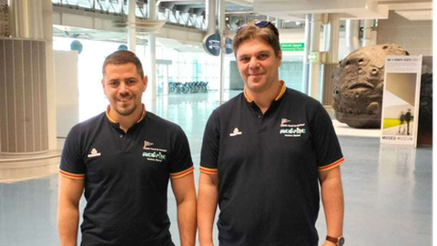 Pedro Simões (esquerda) viajou com Bruno Pestana.