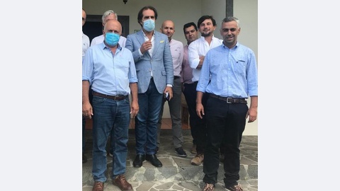 Gualberto Fernandes, à esquerda, João Loreto, à direita