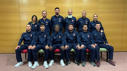 A selecção nacional de futebol de rua é composto por homens e mulheres.&nbsp; &nbsp;Foto DR