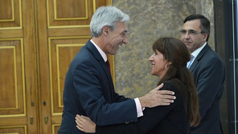 João Gomes Cravinho e Helena Carreiras.&nbsp; &nbsp;Foto DR/Governo da República