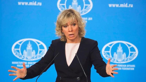 Maria Zakharova, porta-voz do Ministério dos Negócios Estrangeiros russo